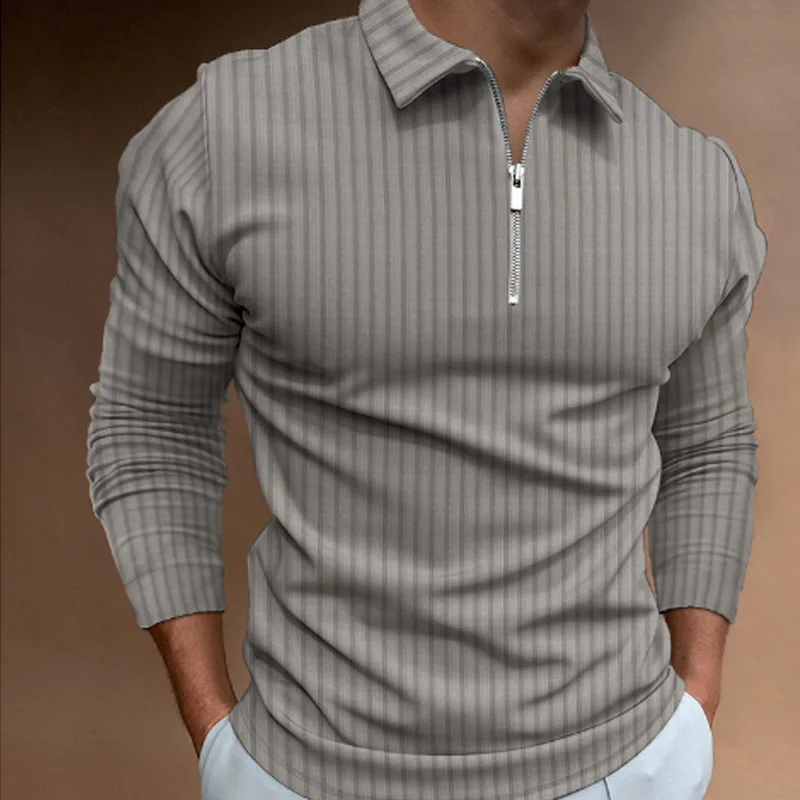 Men'S Polo Formal Wear - Heren lente- en herfstpolo met lange
