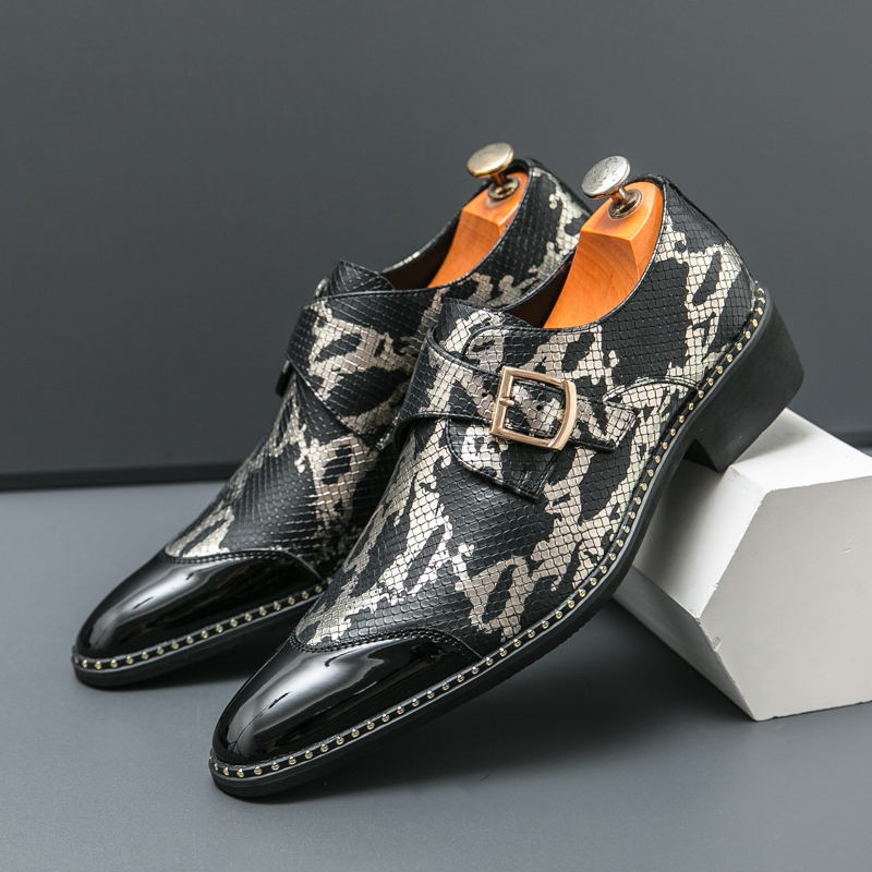 Men Formal Wear Green - Retro Klassieke Le Fu Schoenen Mannen