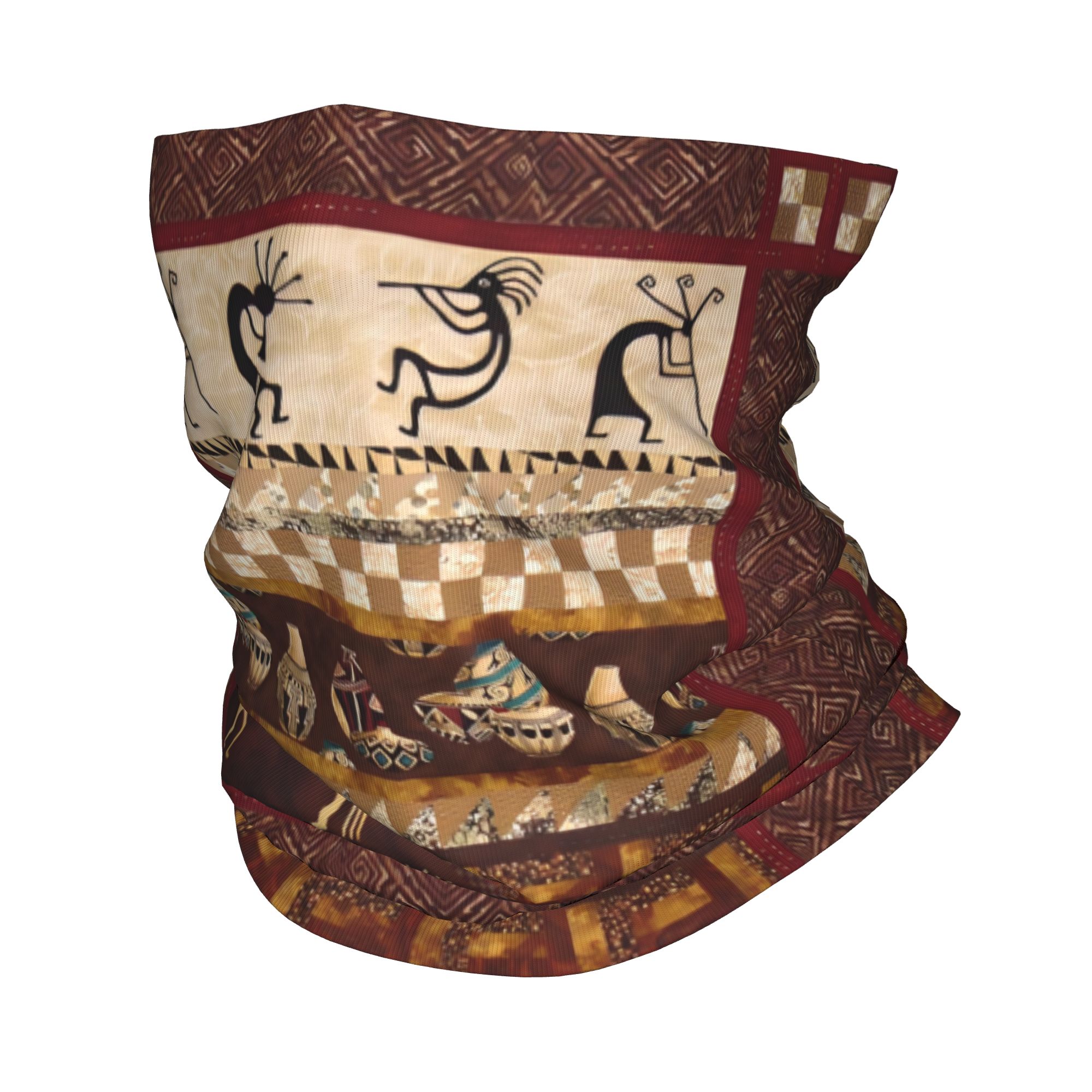 Men'S Ethnic & Formal Designer Wear Studio S - Aangepaste Kokopelli Winter Hoofdband Nekwarmer Mannen