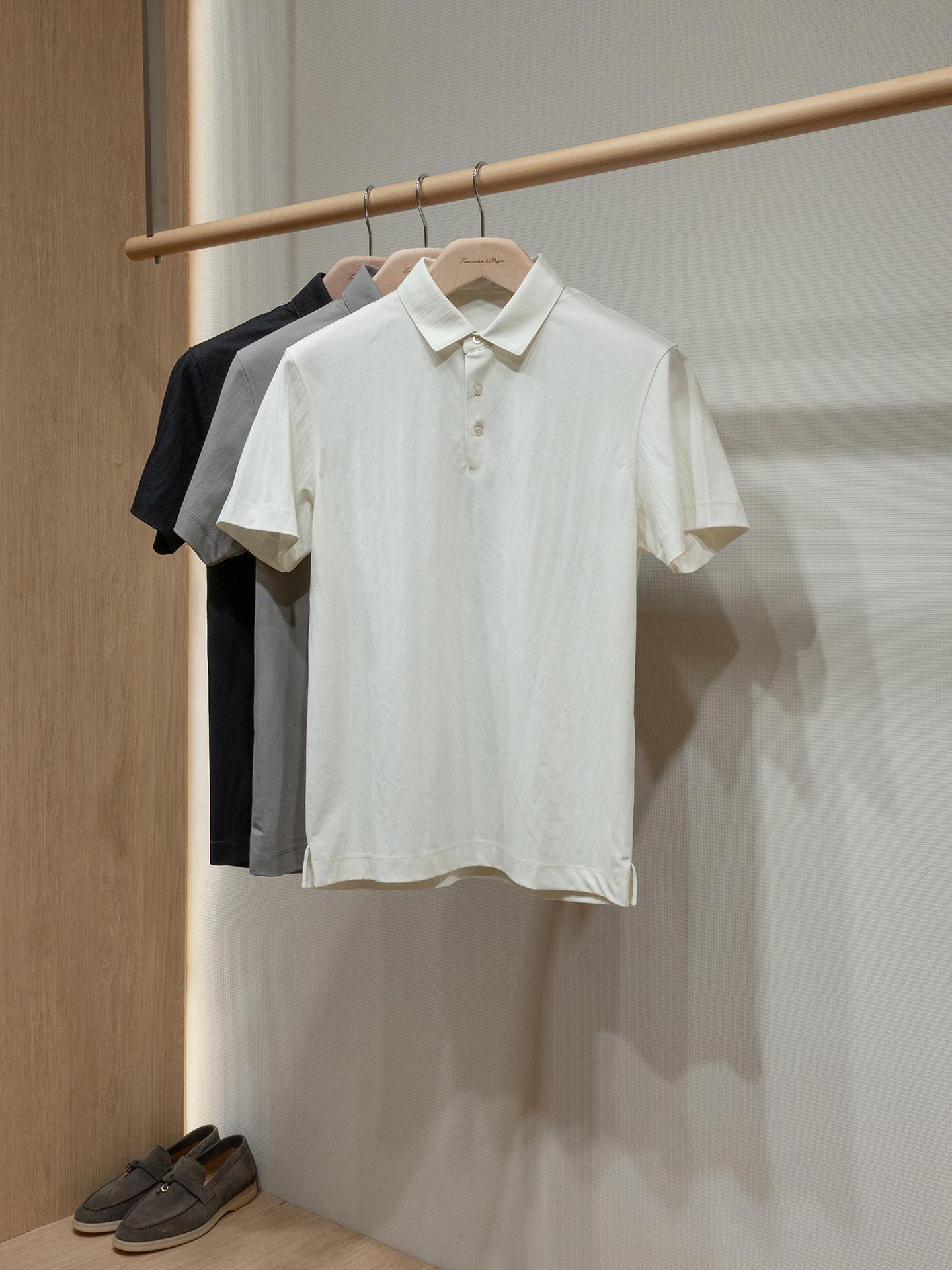 Men'S Polo Formal Wear - Linnen katoenen, huidvriendelijke, ademende poloshirt met