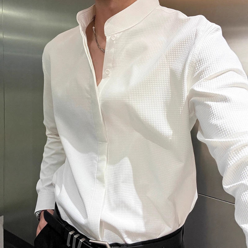 Formal Wear For Men Xxl - Heren herfstoverhemd in lichte, volwassen stijl,