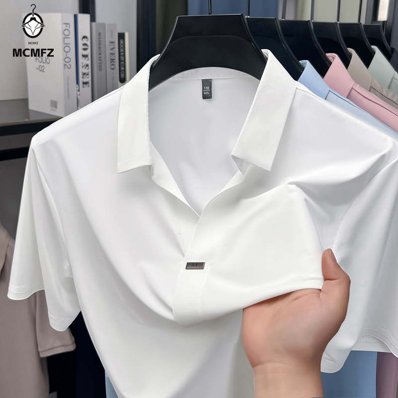 Men Formal Wear Shirts - Eenvoudige verborgen knoopsluiting Heren overhemd met