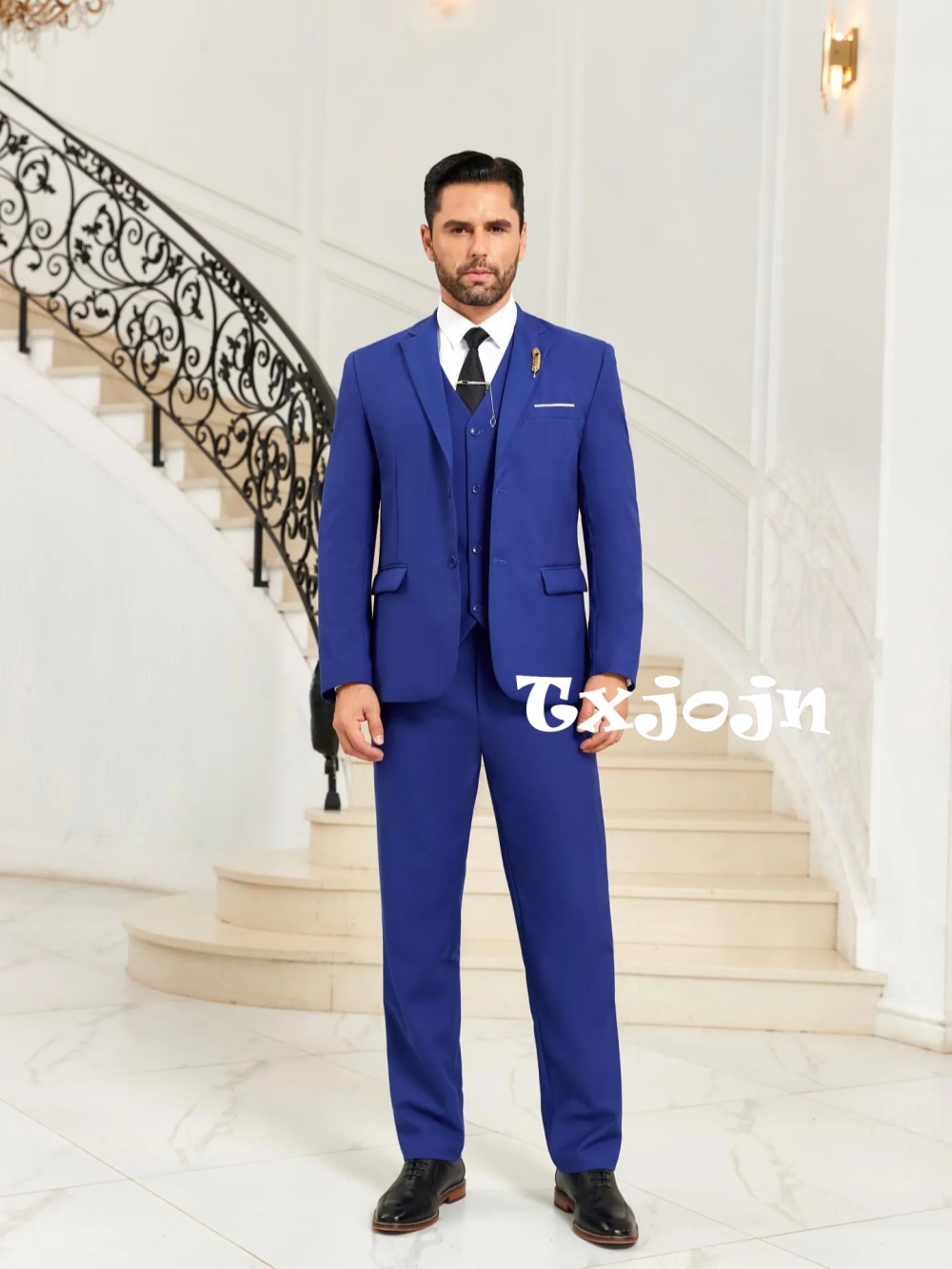 Men Formal Wear Blue - Nieuwe Blauwe Heren Slim Fit Pakken
