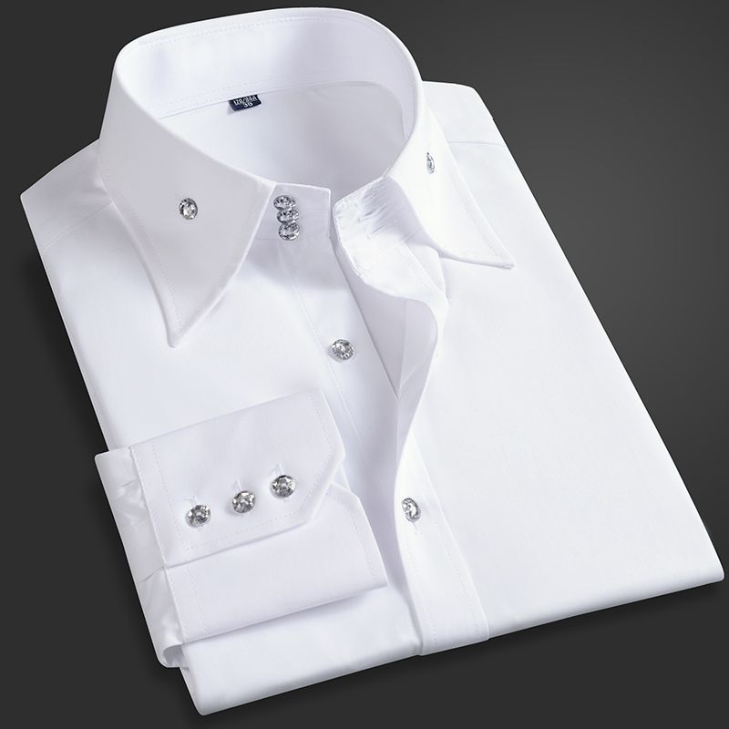Men Formal Wear Shirts - Lente Herfst Heren Executive Shirt Koreaanse