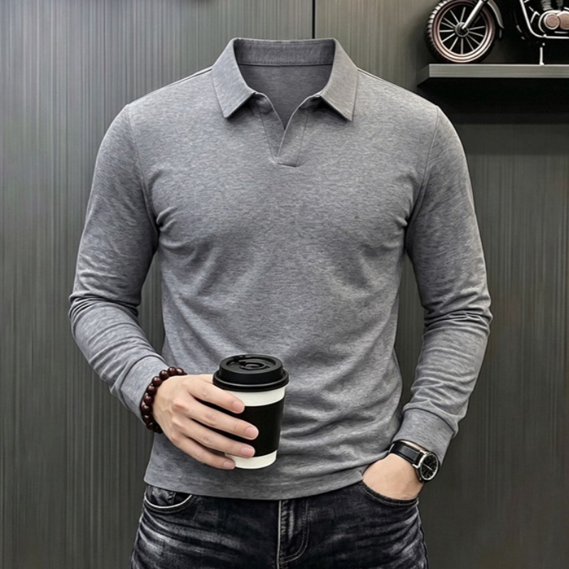 Mens Formal - Heren Business Casual T-shirt met lange