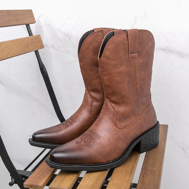 Men'S Ethnic & Formal Designer Wear Studio S - Mannen Laarzen Klassieke Borduren Western Cowboy