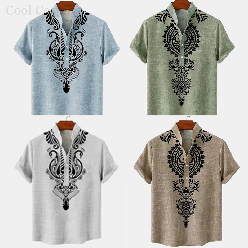 Mannelijke retro tops Henley-s - Men'S Ethnic & Formal Designer Wear Studio S recensie en prijs