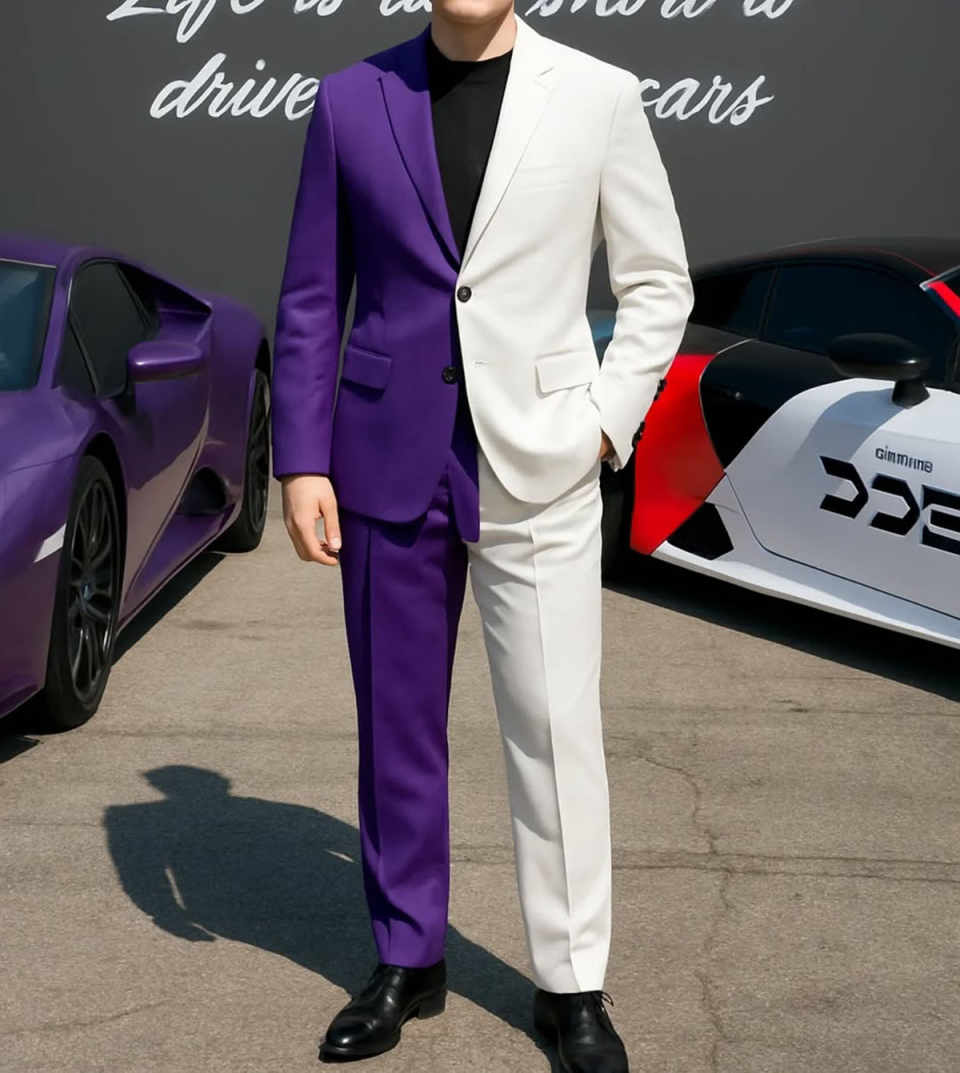 Formele zakenlieden smokings 2 - Men Formal Wear Purple recensie en prijs