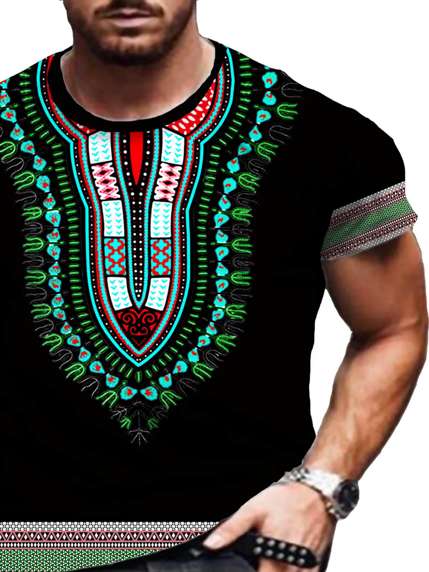 Casual heren T-shirts Afrikaan - Men'S Ethnic & Formal Designer Wear Studio S recensie en prijs