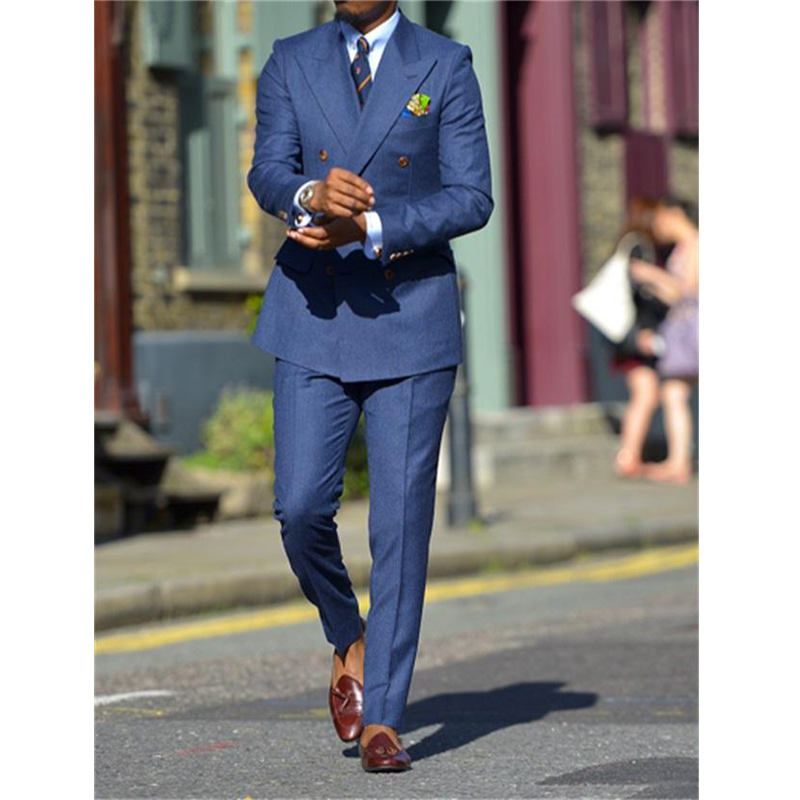 Donkerblauw Formele Heren Pakk - Men Formal Wear Blue recensie en prijs