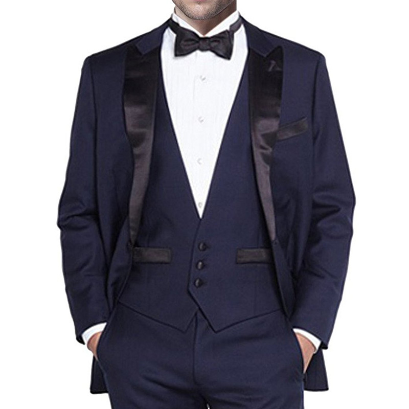 Marineblauwe bruiloft bruidsjo - Men Formal Wear Blue recensie en prijs