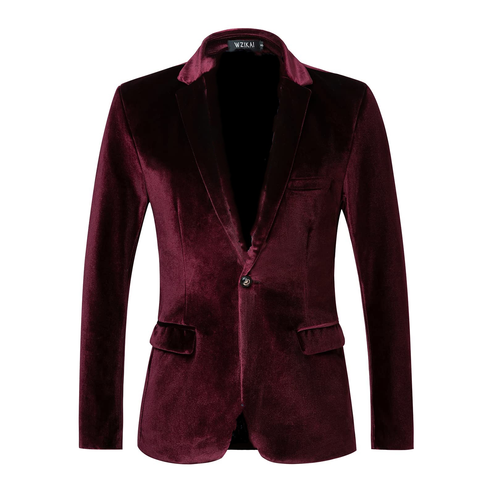 Heren Slim Fit Fluwelen Blazer - Men Formal Wear Blue recensie en prijs