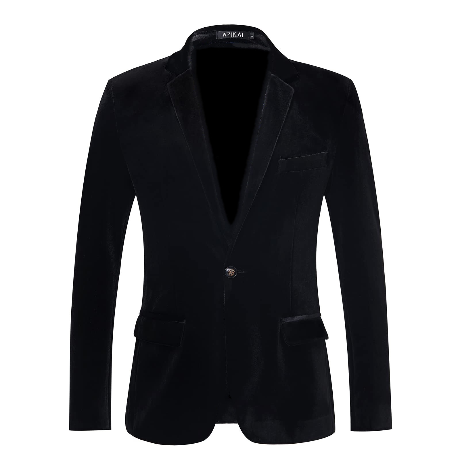 Heren Slim Fit Fluwelen Blazer - Men Formal Wear Blue recensie en prijs