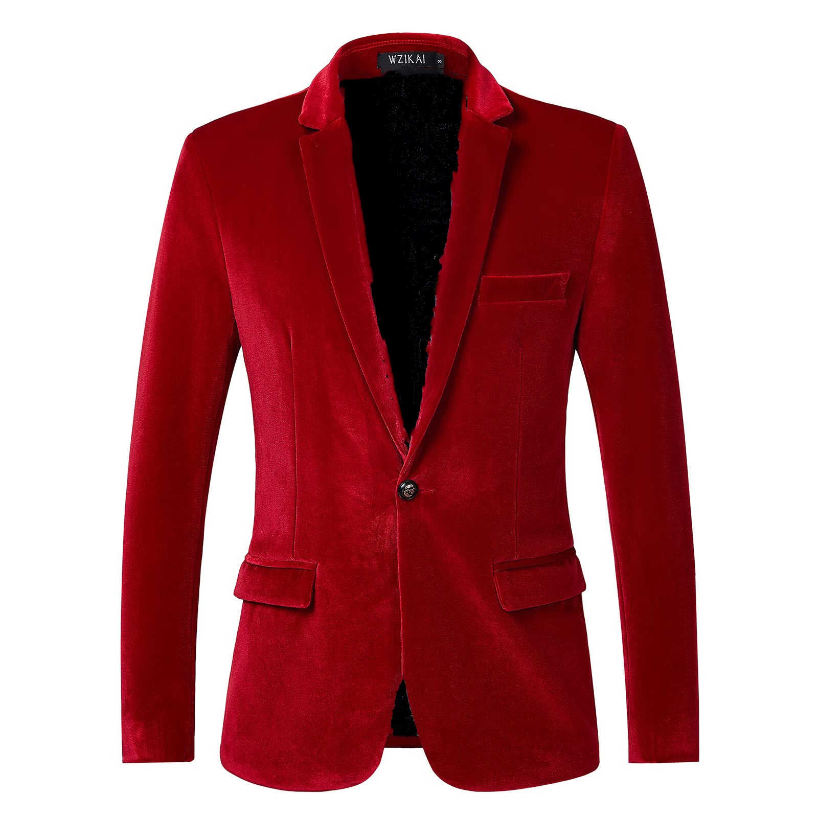 Heren Slim Fit Fluwelen Blazer - Men Formal Wear Blue recensie en prijs