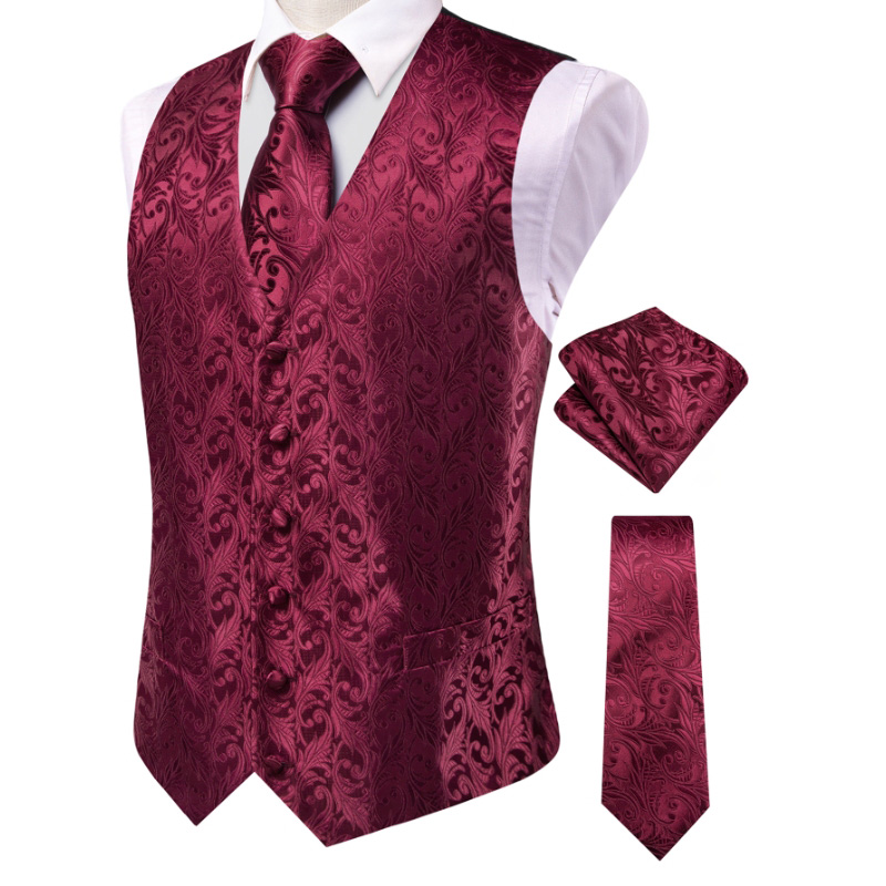 VerveRow Heren Bourgondische B - Men'S Formal Wear Waistcoat recensie en prijs