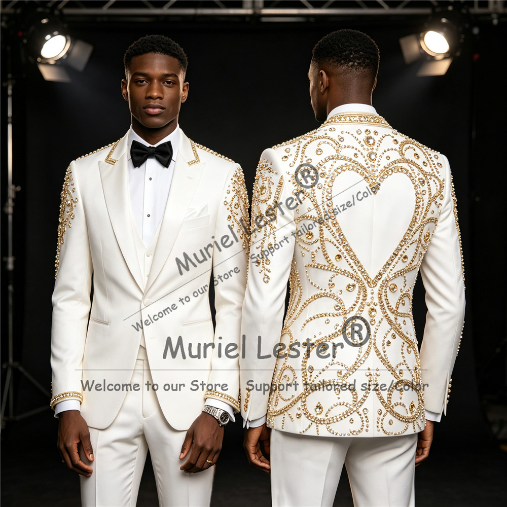 3-delige set gouden diamantver - Men'S Formal Wear In Wedding recensie en prijs