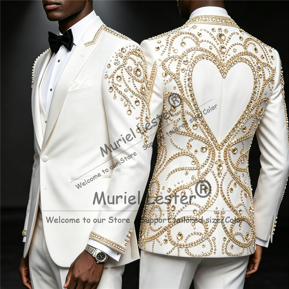 3-delige set gouden diamantver - Men'S Formal Wear In Wedding recensie en prijs