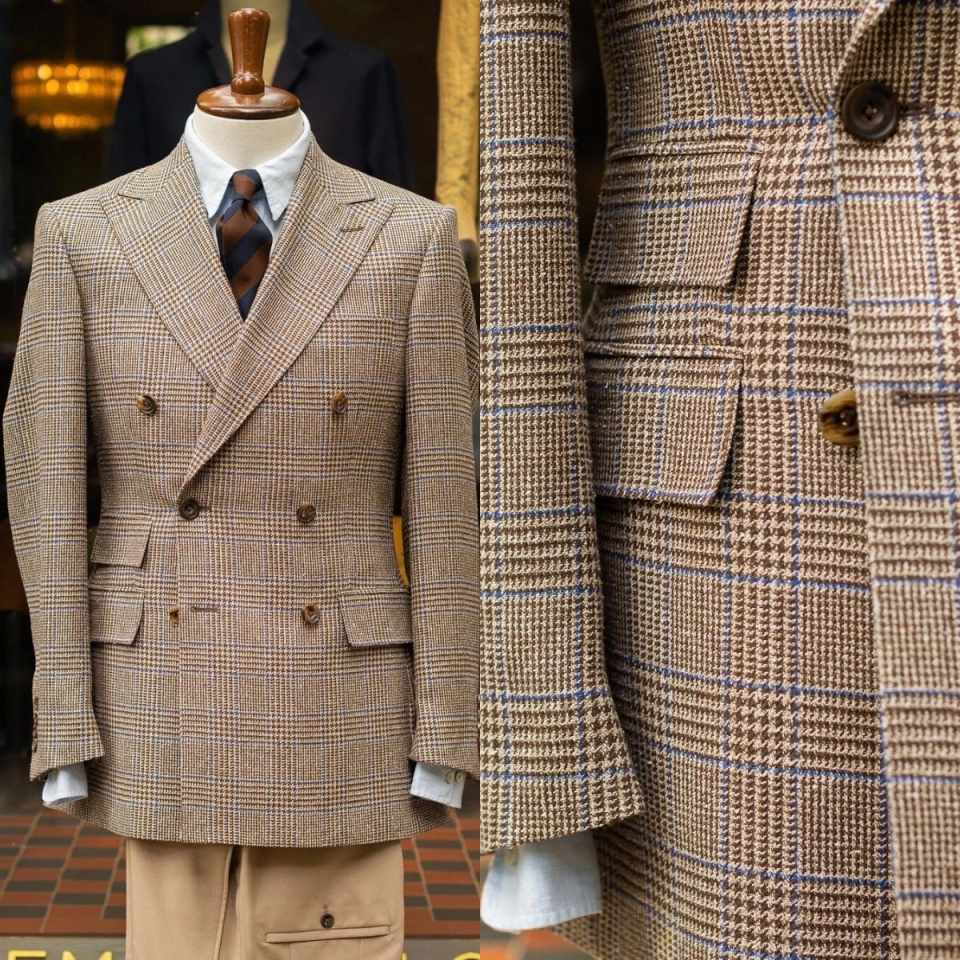Retro geruit dubbelknoops here - Men'S Formal Wear For Reception recensie en prijs