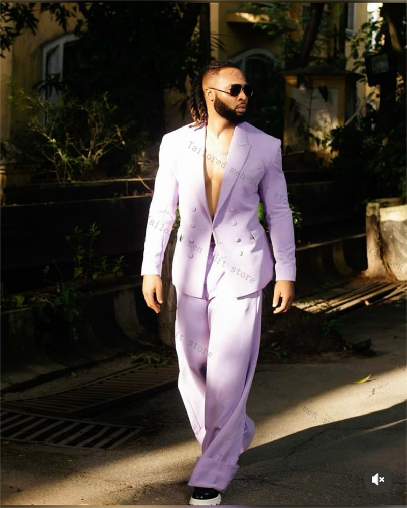 Lavendel Paars Mannen Pakken B - Men Formal Wear Purple recensie en prijs
