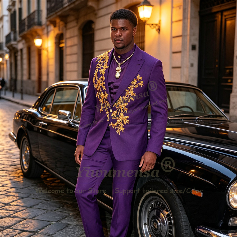 Uniek Ontwerp Paarse Pakken He - Men Formal Wear Purple recensie en prijs