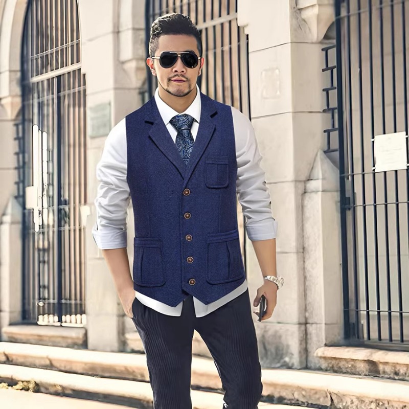 Heren herringbone tweed pakves - Men'S Formal Wear Waistcoat recensie en prijs