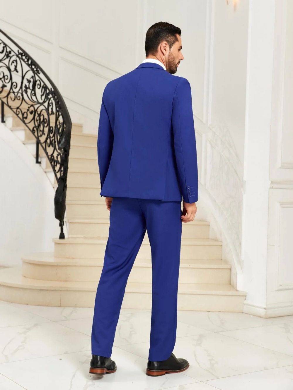 Nieuwe Blauwe Heren Slim Fit P - Men Formal Wear Blue recensie en prijs