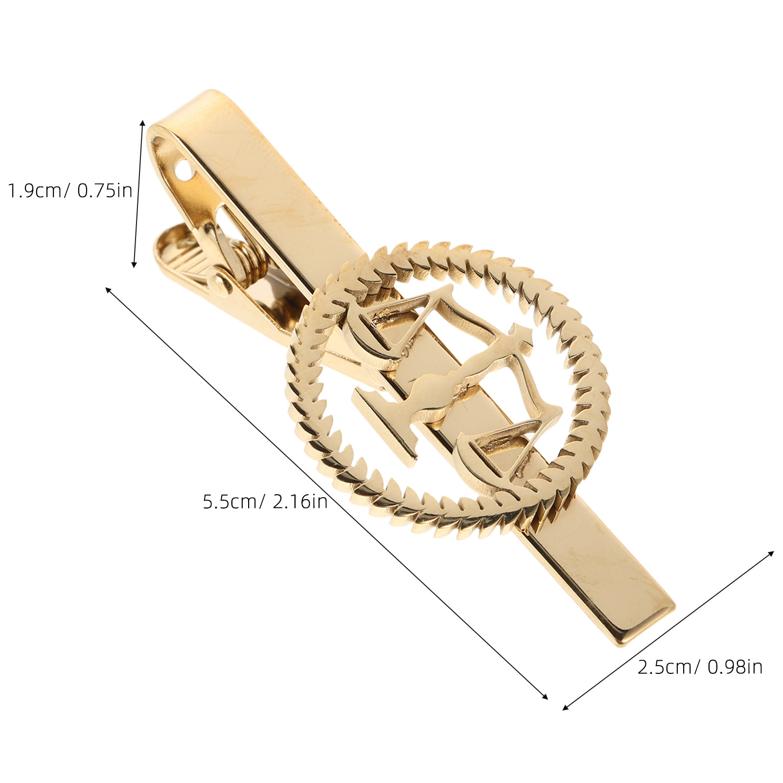 Libra RVS Dasclip Gouden Afwer - Scale - Men Formals & Ethnic Wear recensie en prijs