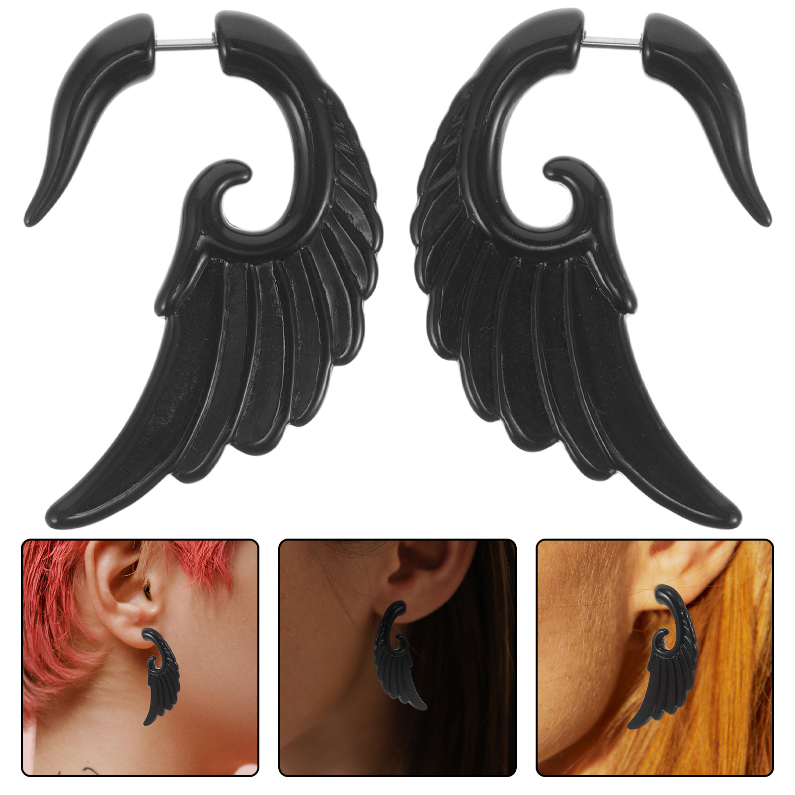 1 Paar Acryl Heren Oorbellen,  - Men'S Hip Formal Wear recensie en prijs