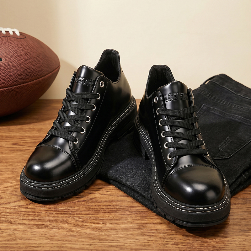 Heren zwarte leren veterschoen - Men'S Formal Wear recensie en prijs