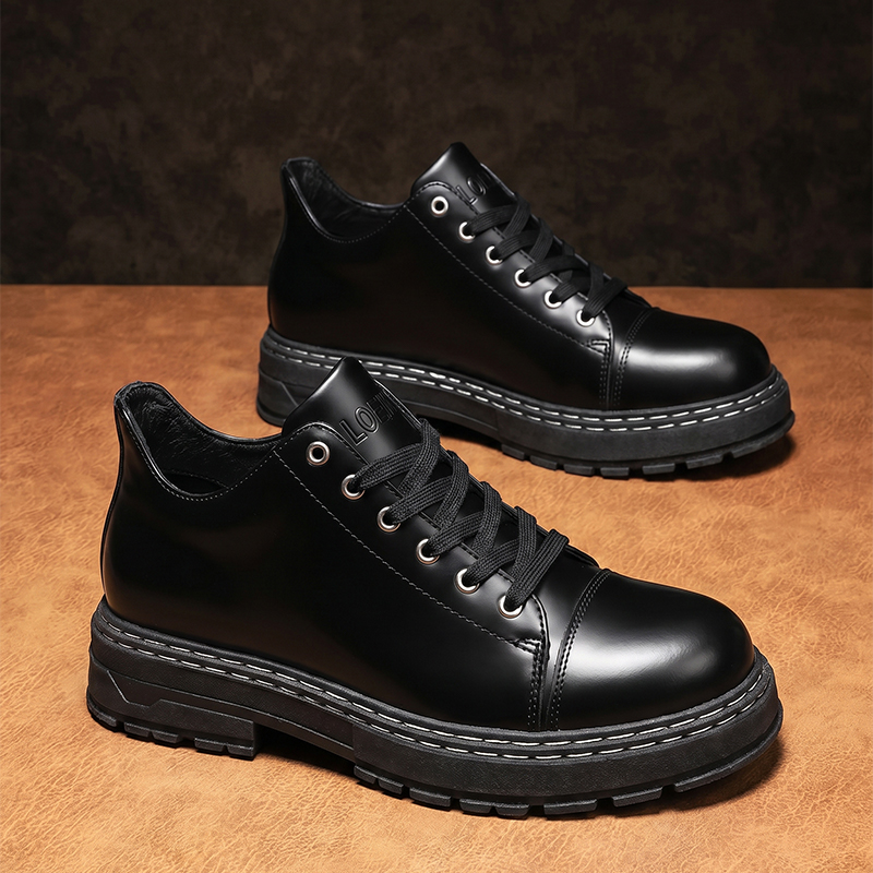 Heren zwarte leren veterschoen - Men'S Formal Wear recensie en prijs