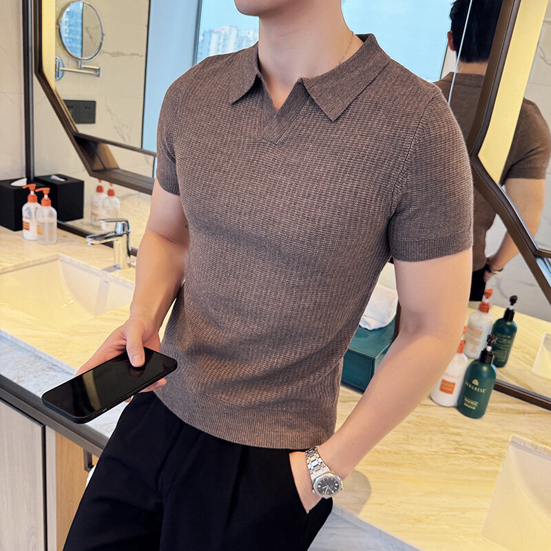 Heren slim fit polokraag jacqu - Men'S Polo Formal Wear recensie en prijs