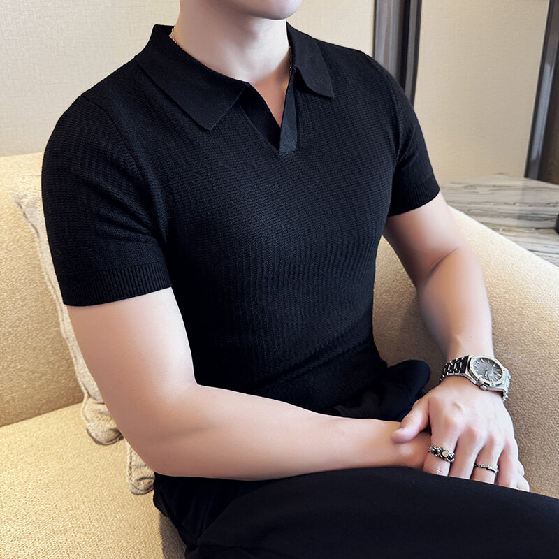 Heren slim fit polokraag jacqu - Men'S Polo Formal Wear recensie en prijs