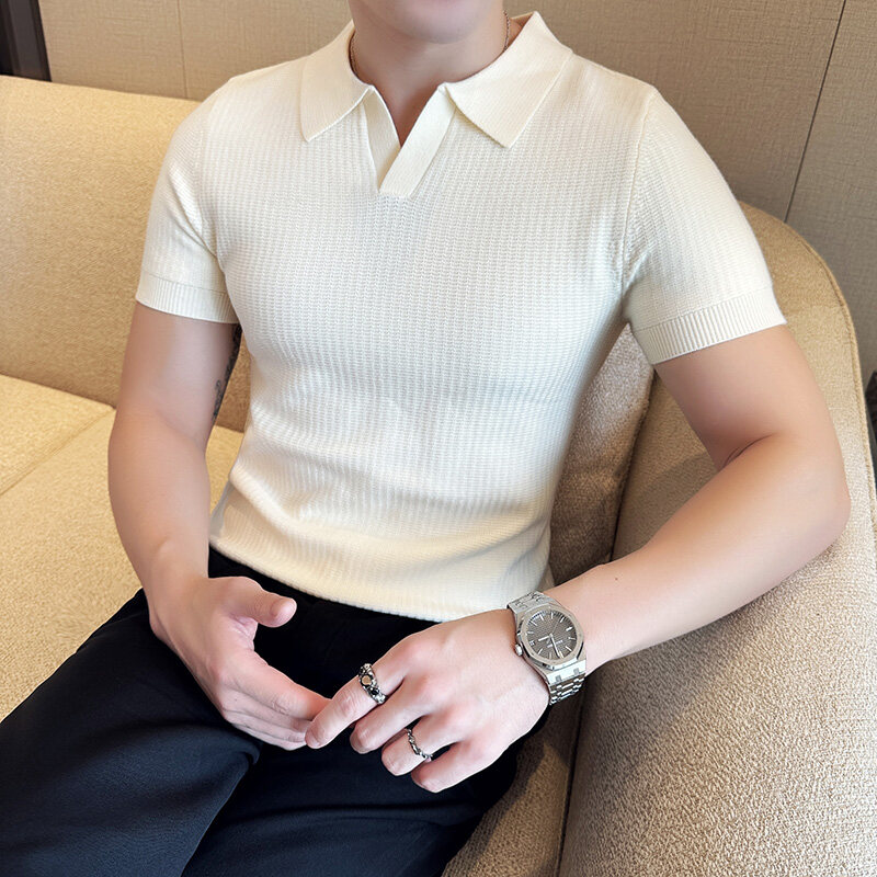 Heren slim fit polokraag jacqu - Men'S Polo Formal Wear recensie en prijs