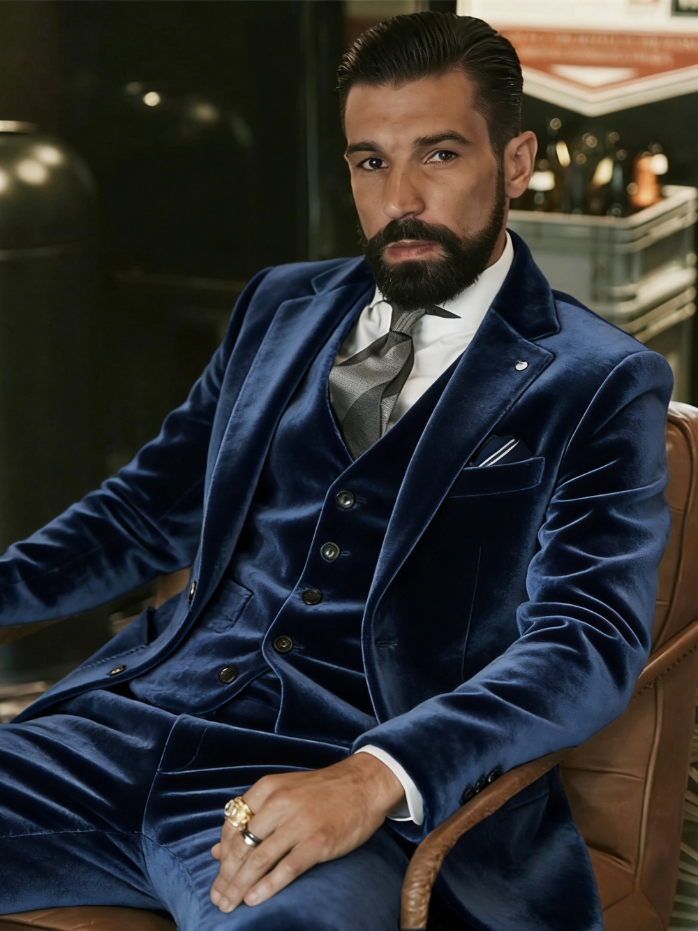 Heren fluwelen pakken 3-delig  - Men'S Formal Wear In Wedding recensie en prijs