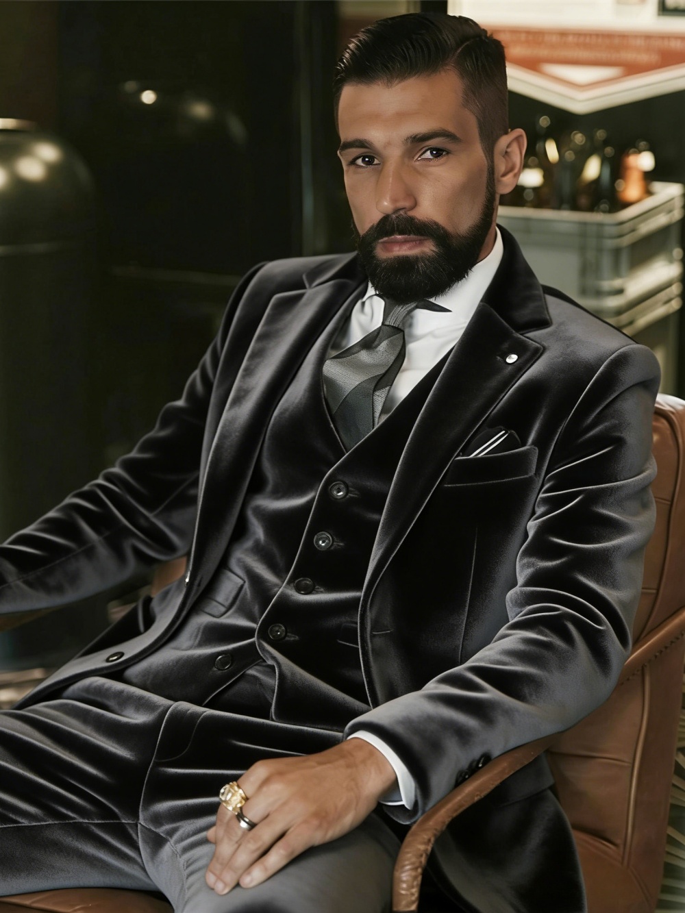 Heren fluwelen pakken 3-delig  - Men'S Formal Wear In Wedding recensie en prijs