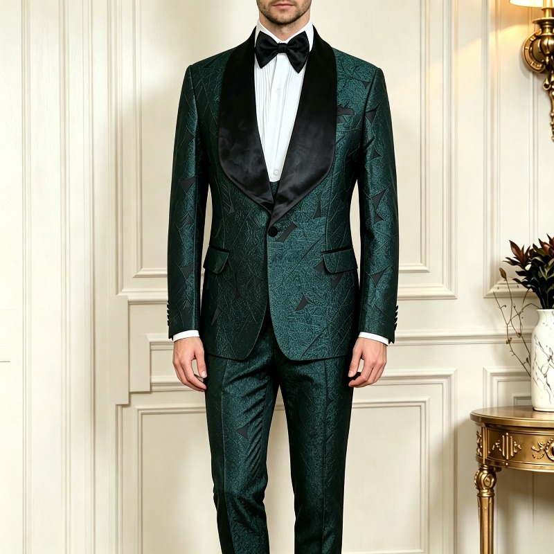 Mannelijke Bruiloft Prom Pak D - Men Formal Wear Green recensie en prijs